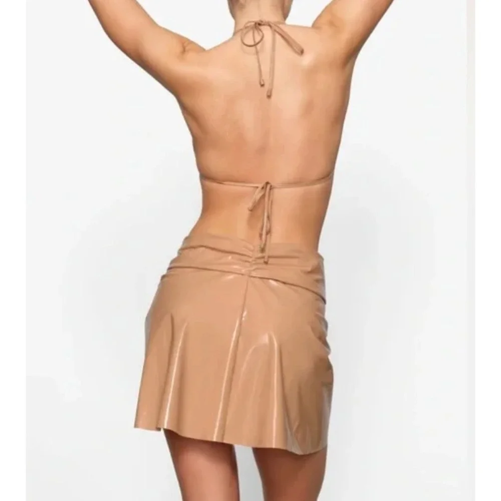 Skims Textured Bikini Story Sarong‎ Mini Skirt Ochre CU-SAR-3198, Small